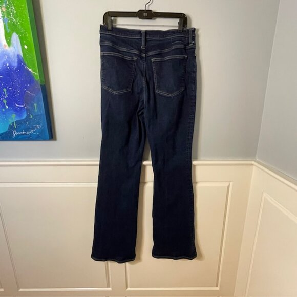 J. Crew 03 Bootcut RE-03-IDG Resin Rinse Dark Wash Denim Jeans Womens Tall 31 - Picture 5 of 10